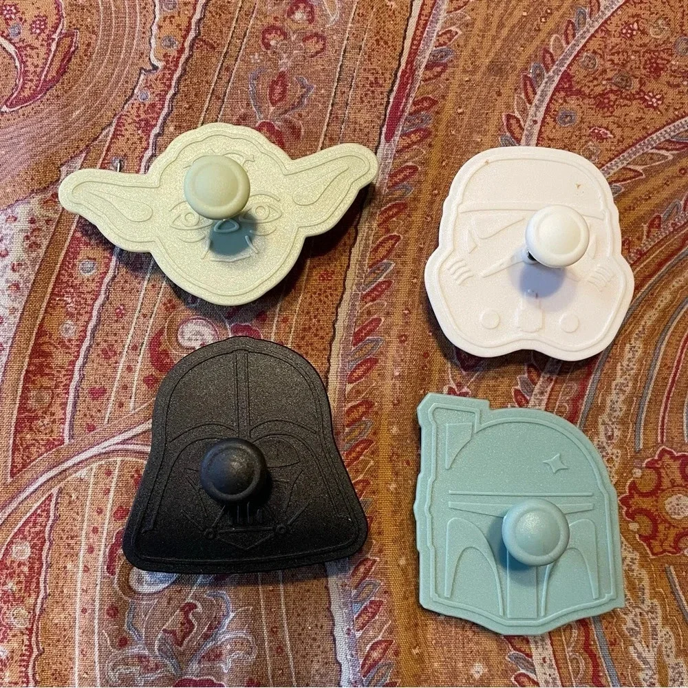 Star Wars Williams Sonoma cookie cutters press Yoda space ships Vader total 8